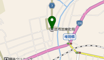 志布志東町郵便局の地図画像