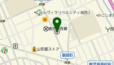 鹿児島城西郵便局の地図画像