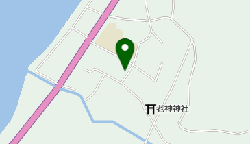 牛根境郵便局の地図画像