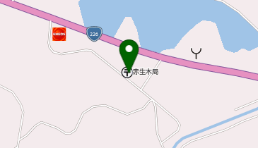 赤生木郵便局の地図画像