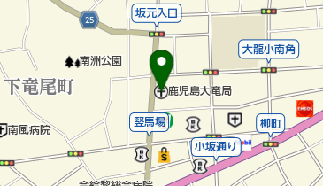 鹿児島大竜郵便局の地図画像