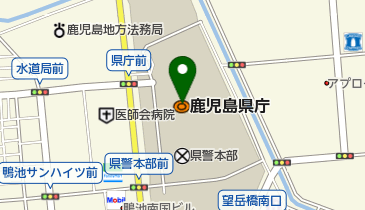 鹿児島県庁内郵便局の地図画像