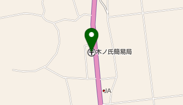 木ノ氏簡易郵便局の地図画像