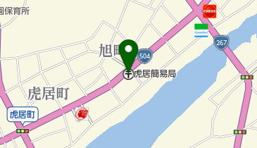 虎居簡易郵便局の地図画像