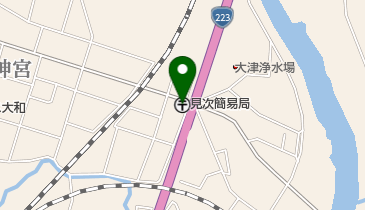 見次簡易郵便局の地図画像