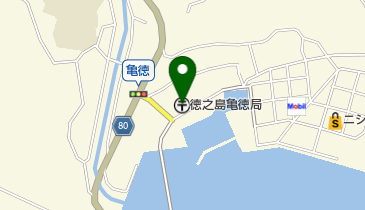徳之島亀徳郵便局の地図画像