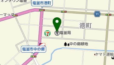 塩釜郵便局の地図画像