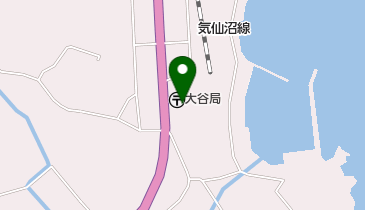 大谷郵便局の地図画像