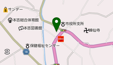 津谷郵便局の地図画像