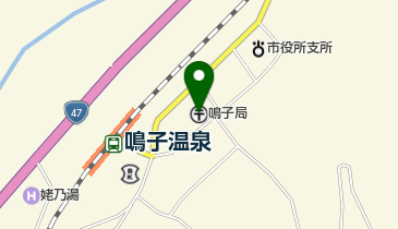 鳴子郵便局の地図画像