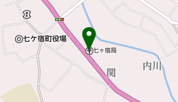 七ヶ宿郵便局の地図画像