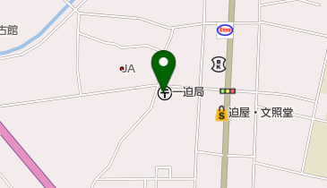 一迫郵便局の地図画像