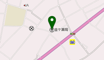 金ケ瀬郵便局の地図画像