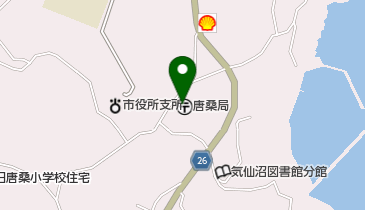 唐桑郵便局の地図画像