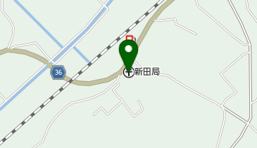 新田郵便局の地図画像