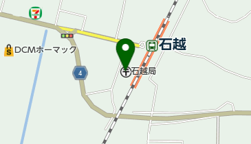 石越郵便局の地図画像