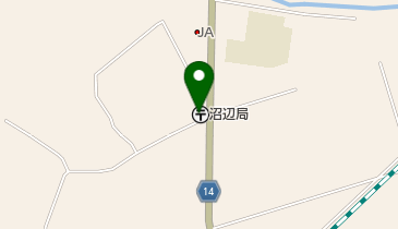 沼辺郵便局の地図画像