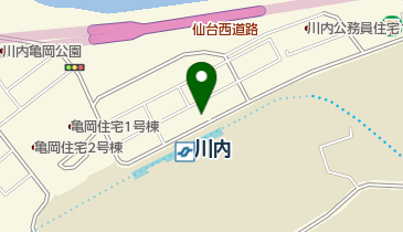 仙台川内郵便局の地図画像
