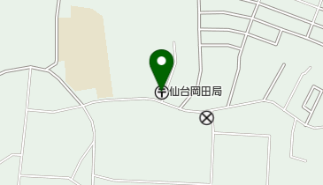 仙台岡田郵便局の地図画像