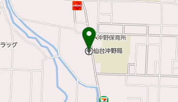 仙台沖野郵便局の地図画像