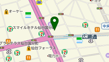 仙台広瀬通郵便局の地図画像