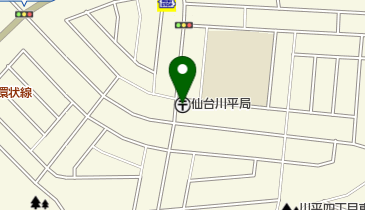 仙台川平郵便局の地図画像
