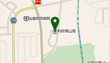 利府青山郵便局の地図画像