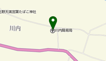 川内簡易郵便局の地図画像