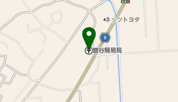 菅谷簡易郵便局の地図画像