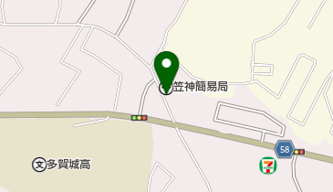 笠神簡易郵便局の地図画像