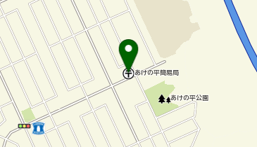 あけの平簡易郵便局の地図画像