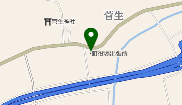 菅生簡易郵便局の地図画像