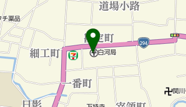 白河郵便局の地図画像