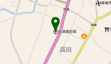 会津高田郵便局の地図画像