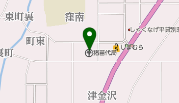 猪苗代郵便局の地図画像