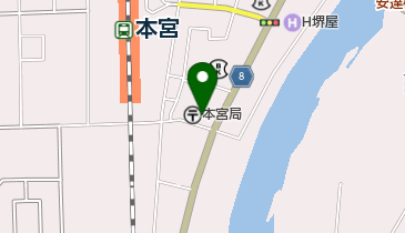 本宮郵便局の地図画像