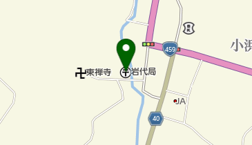 岩代郵便局の地図画像