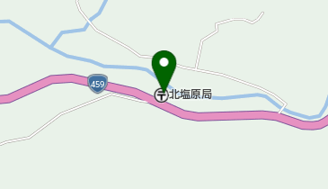 北塩原郵便局の地図画像