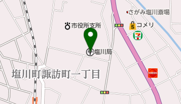 塩川郵便局の地図画像