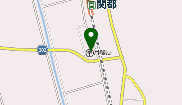 月輪郵便局の地図画像