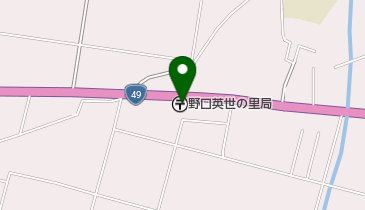 野口英世の里郵便局の地図画像