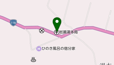 岩瀬湯本郵便局の地図画像