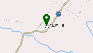 会津西山郵便局の地図画像