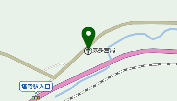 気多宮郵便局の地図画像