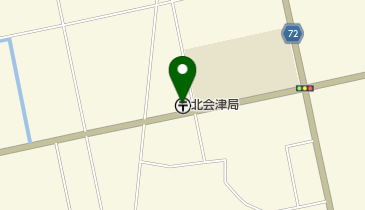 北会津郵便局の地図画像