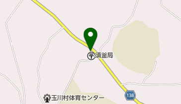 須釜郵便局の地図画像