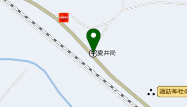 夏井郵便局の地図画像