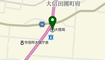 大信郵便局の地図画像