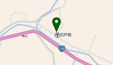 石戸郵便局の地図画像