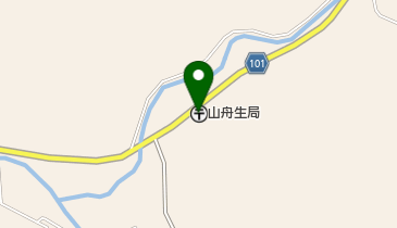 山舟生郵便局の地図画像